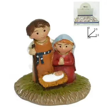 colored Nativity (3,5x3,5x3 cm)