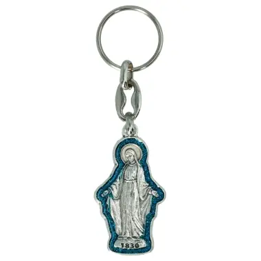Porte-Clefs - Miraculeuse Email bleu
