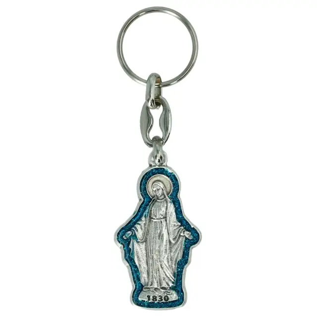 Porte-Clefs - Miraculeuse Email bleu