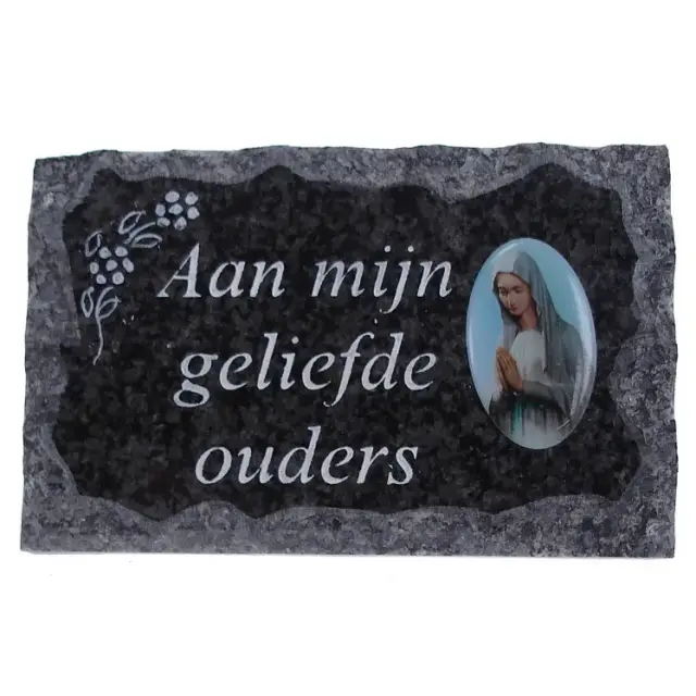 Cemetery plate 9x14 cm Aan mijn geliefde ouders