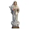 Houtsnijwerk beeld Onze Lieve Vrouw van Medjugorje 23 cm gekleurd