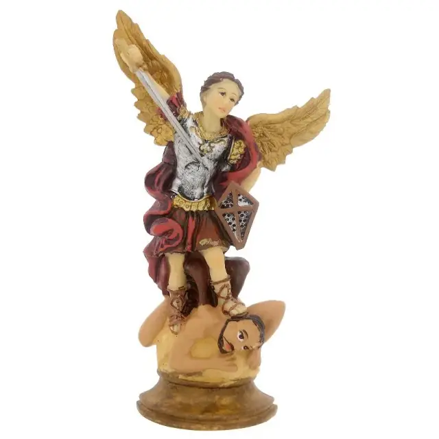 Statue car magnet St Michael 10 cm