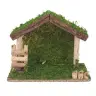 Cabane vide pour personnages de crèche de 8 cm (23 x 10 x 17.5 cm)