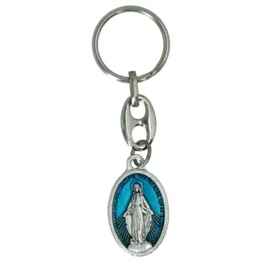 Key ring Miraculous 22 mm ov Blue Email