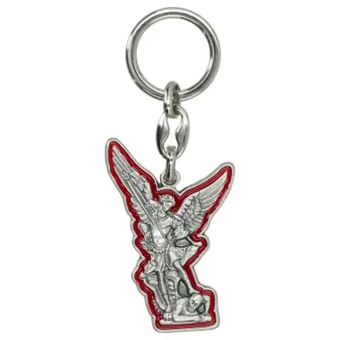 Porte-Clefs - St Michel Email rouge