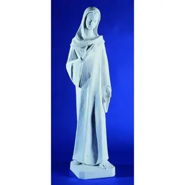 Maria modern - 60 cm - "Marmer" wit