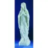 Our Lady of Lourdes 106 cm white marble powder