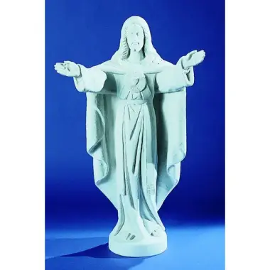 H Hart van Montmartre - 58 cm - "marmer" wit