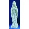 Our Lady of Lourdes 40 cm white marble powder