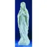 Our Lady of Lourdes 52 cm white marble powder