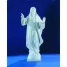 Sacred Heart Victorious 83 cm white marble powder