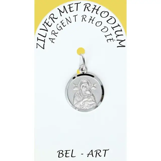 Medaille Zilver + Rhodium - A.D.B. - 14 mm