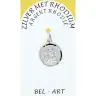 Medaille Zilver + Rhodium - A.D.B. - 14 mm