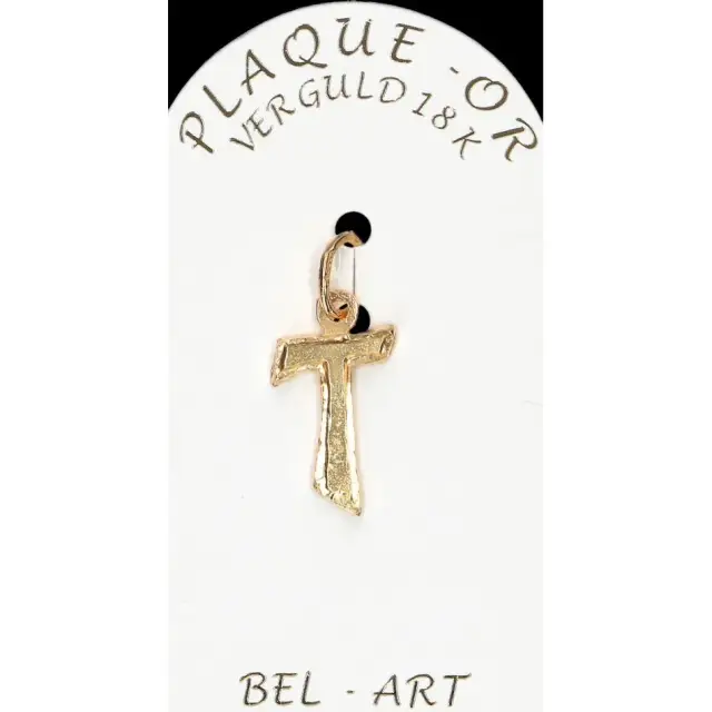 Kruisje plaqué-goud - 15 X 11 mm