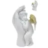 Ange avec ailes dorées dans une main 16 cm