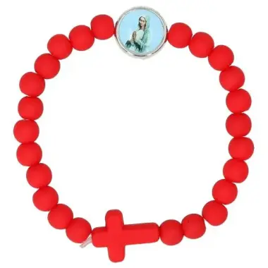 Bracelet sur élastique Vierge priante