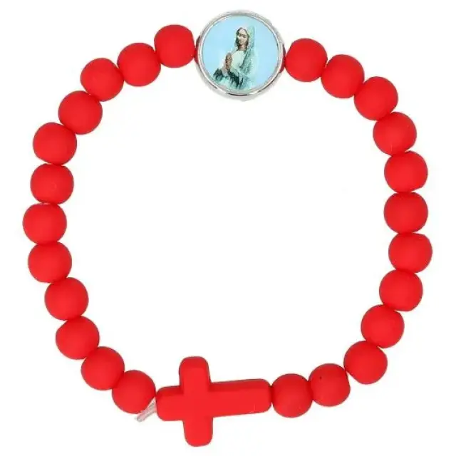 Bracelet sur élastique Vierge priante