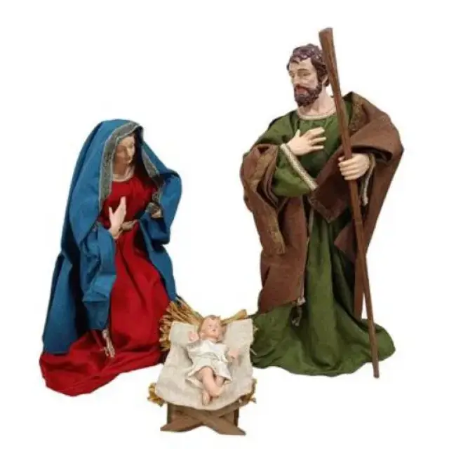 Personnages de crèches de Noël - 3 figurines de 90 cm