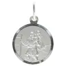 St. Christopherr medal 14 mm Metal Rhodium
