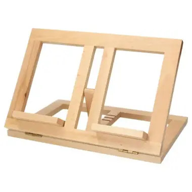 Lutrin en bois clair de 21 x 31 cm à inclinaison variable