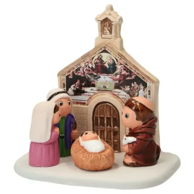 Kerststal Aardewerk - "Crèche du monde" Assisi
