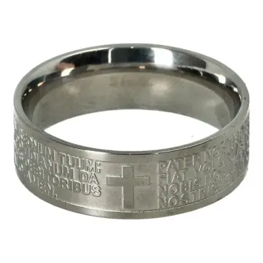 Ring “Onze Vader” in staal