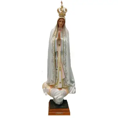 Statue 65 cm - Fatima - Colombe - Yeux de verre