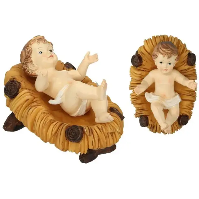 Kindje Jezus 11 Cm + Wieg