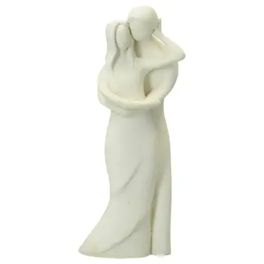 Couple 13 cm - résine blanche