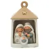 Heilige Familie in een lantaarn van 9 cm