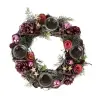 Couronne de l'Avent Décoration rose 34 Cm