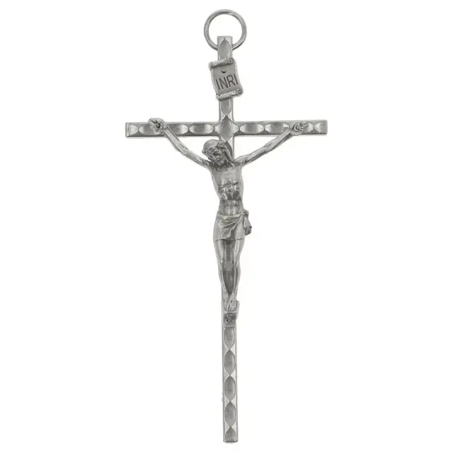 Wall Cross 11 cm Nickel Metal