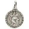 Medaille H Kristoffel - 14 mm - Metaal Verzilverd