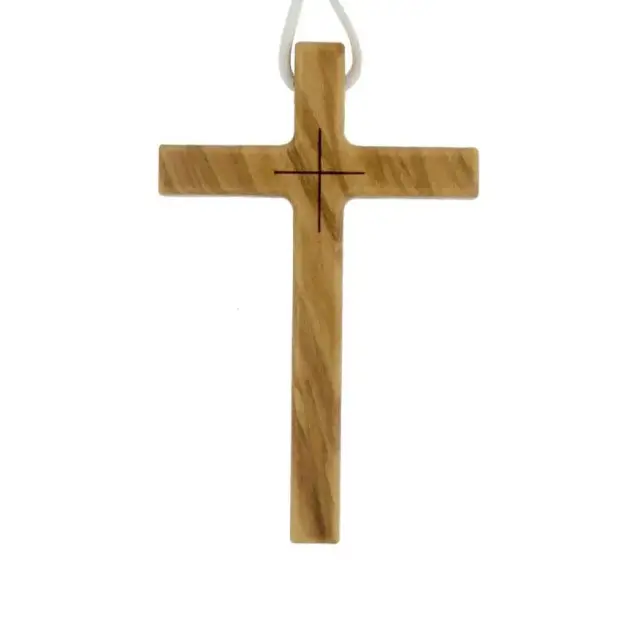 Olivewood cross for Holy communion 78 x 48 mm