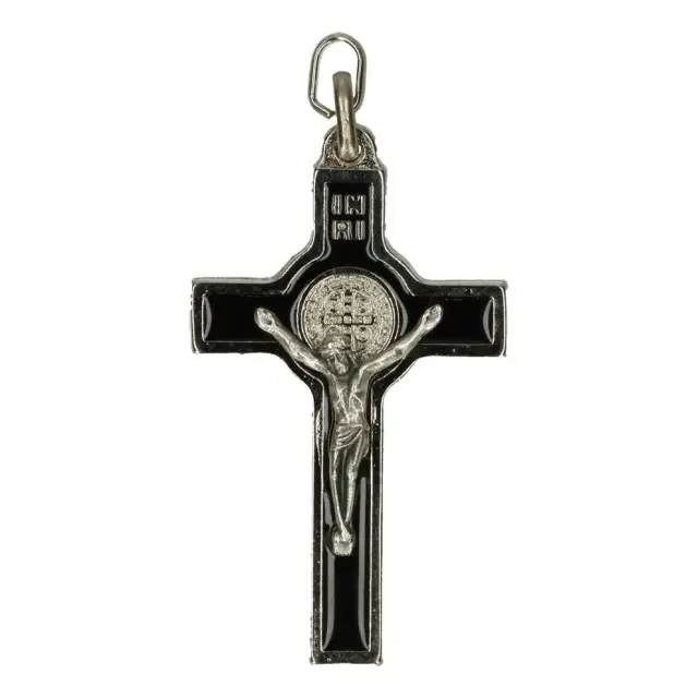 Croix St Benoît - 50 mm - Noir