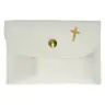 Etui Chapelet Cuir - 10 X 7 cm - Blanc