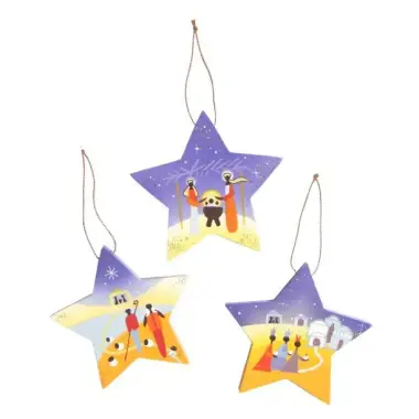 Set étoiles bleues 9cm