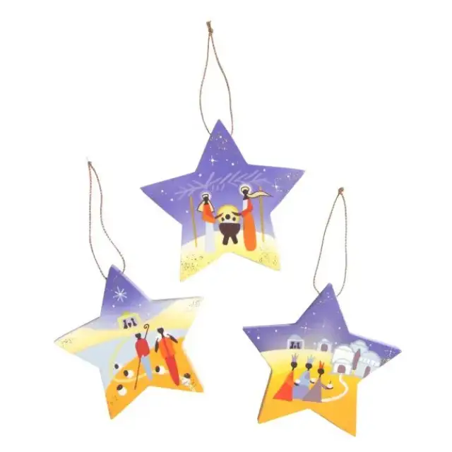 9cm blue stars set