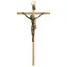 Croix Murale - 15 cm - Laiton martelé