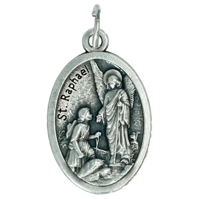 Medaille 22 mm Ov - Aartsengel Raphael / Engelbewaarder
