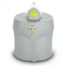 Lampe de cimetière argentée fournie sans piles - 12/CTN