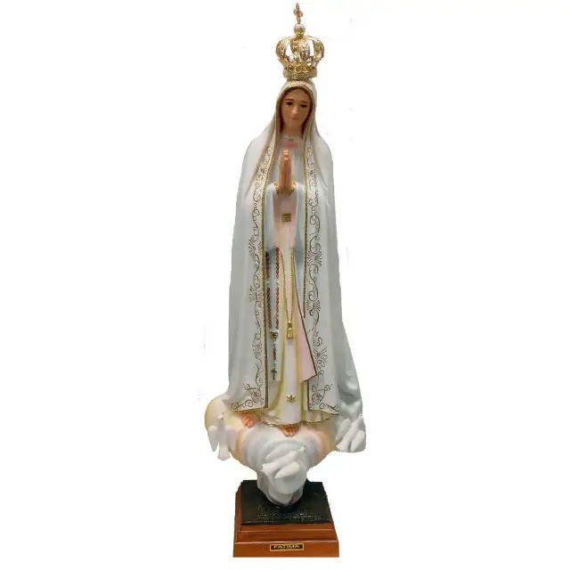 Statue 65 cm - Fatima - Colombe - Yeux de verre