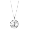 Parure Acier Chaine 45 cm + Arbre de Vie 20 mm