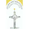 Croix Argent Rhodié St Benoît - 35 X 22 mm