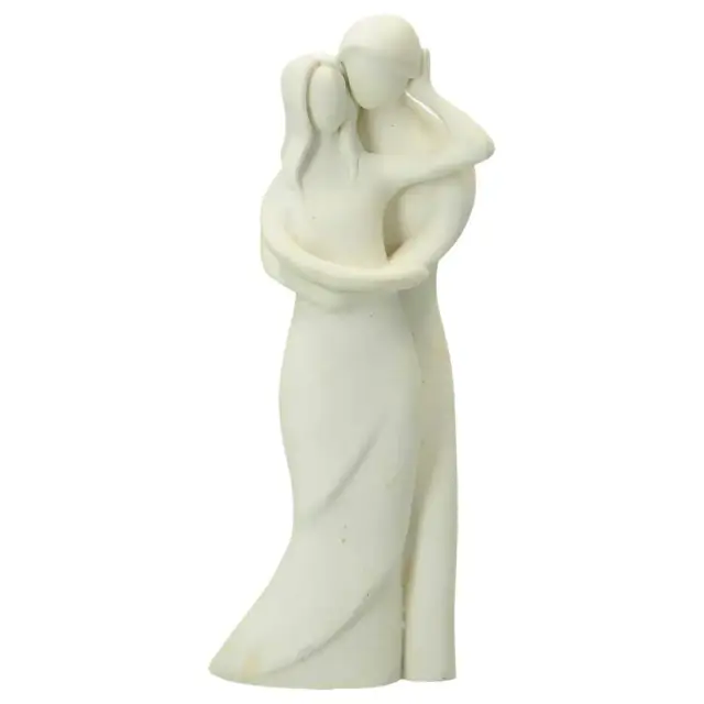 Couple 13 cm - résine blanche