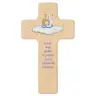 Croix Murale 15 x 8.5 cm Que ton ange gardien ... - Bleu