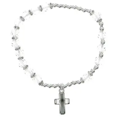Armband op elastiek Diamant / April