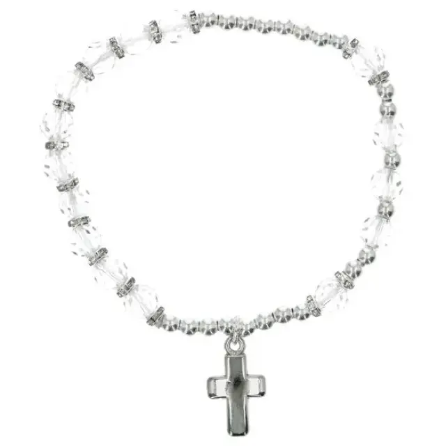 Armband op elastiek Diamant / April