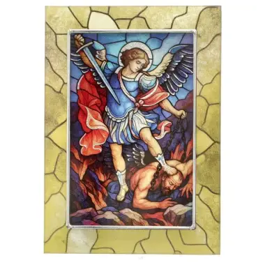 Cadre en verre Saint Michel Archange 10 x 14 cm