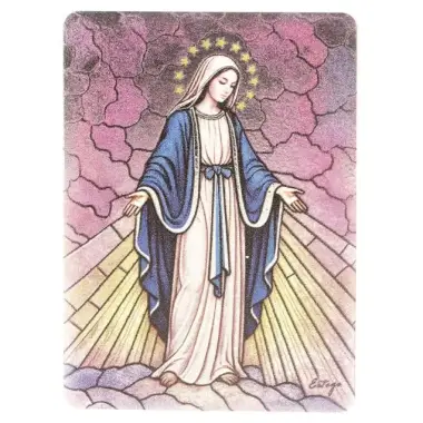 Cadre N.D.de la médaille Miraculeuse 5.5 x 7.5 cm